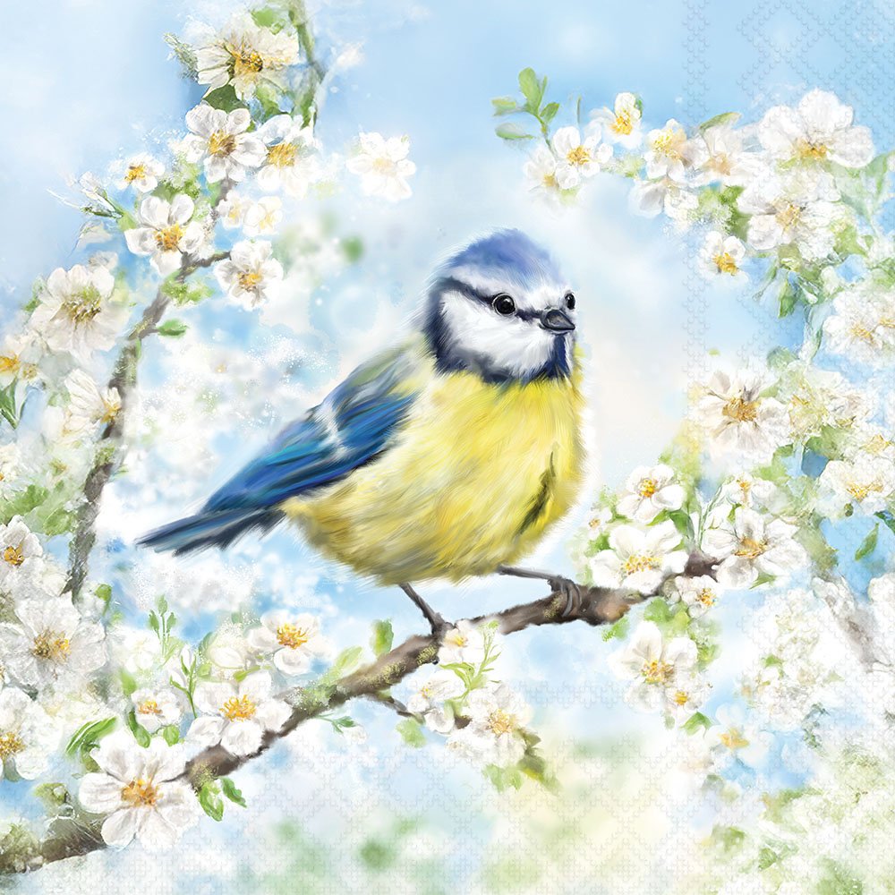 Decoupage Napkins 6.5" (2pcs)- Blossom Time
