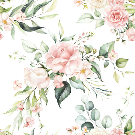 Decoupage Napkins 6.5" (2pcs)- Blush PINK Bouquet