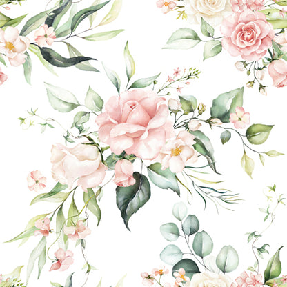 Decoupage Napkins 6.5" (2pcs)- Blush PINK Bouquet