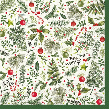 Decoupage Napkins 6.5" (2pcs)- Branches Allover