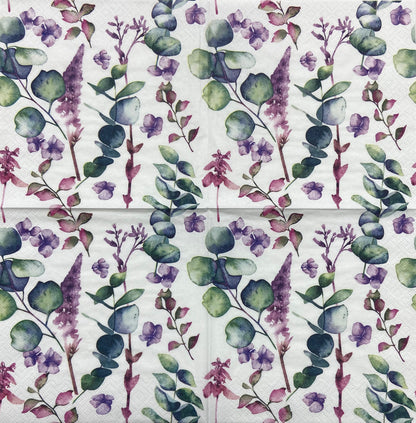 Decoupage Napkins 6.5" (2pcs)- Branches D'eucalyptus