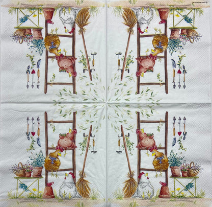 Decoupage Napkins 6.5" (2pcs)- Break Time