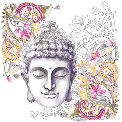 Decoupage Napkins 6.5" (2pcs)- Buddha Head