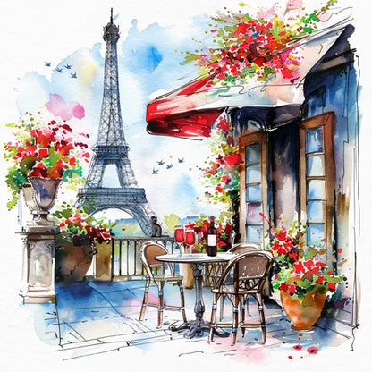 Decoupage Napkins 6.5" (2pcs)- Cafe a Paris