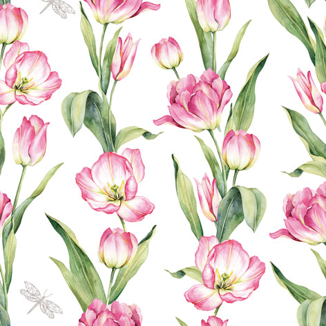 Decoupage Napkins 6.5" (2pcs)- Chaénes De Tulipes