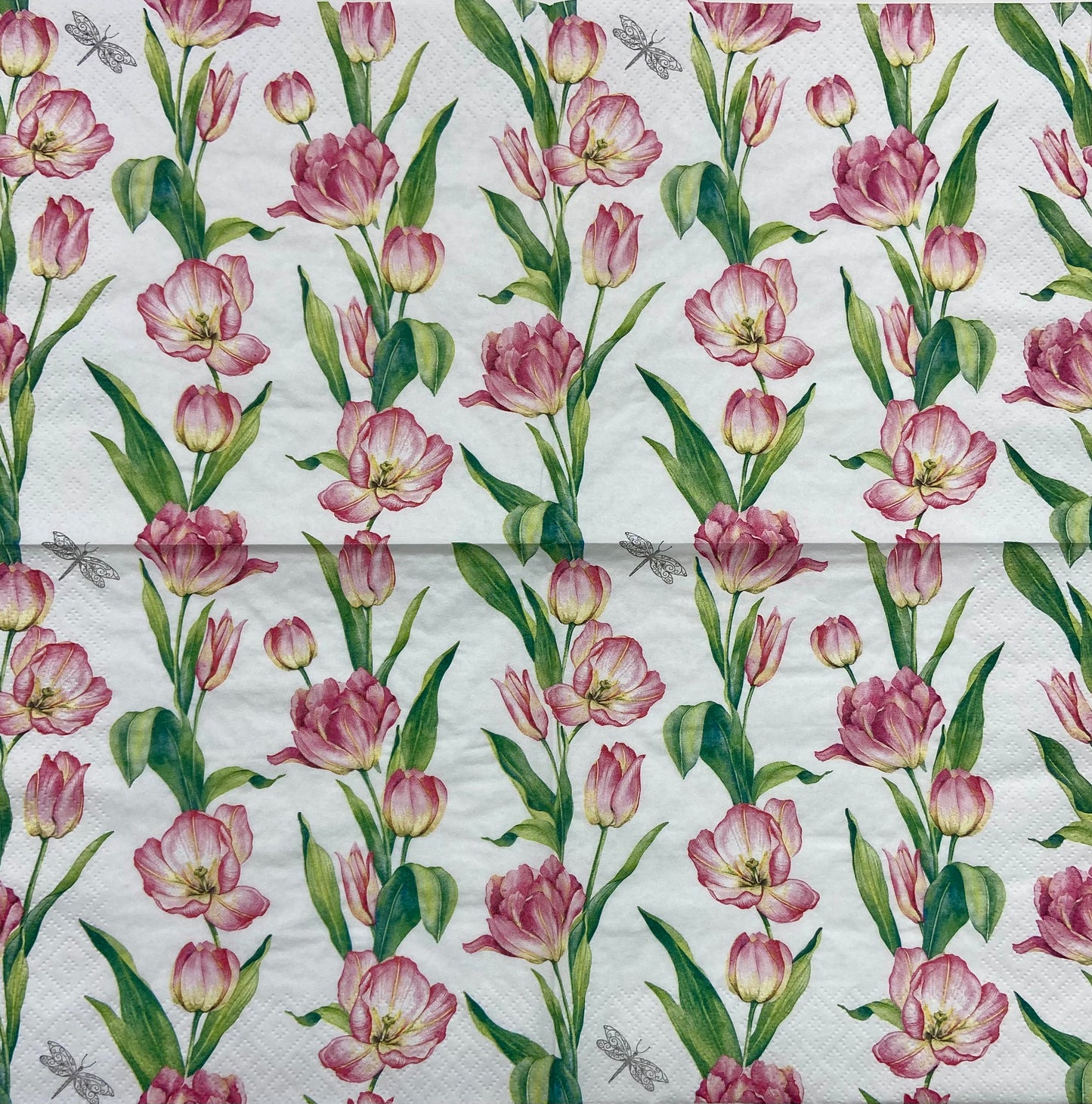 Decoupage Napkins 6.5" (2pcs)- Chaénes De Tulipes