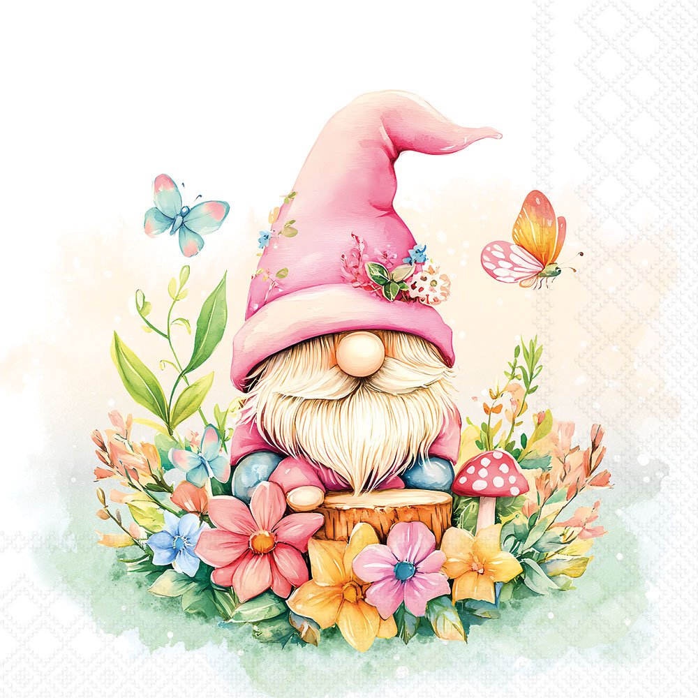 Paquete económico de servilletas para decoupage - Gnomos