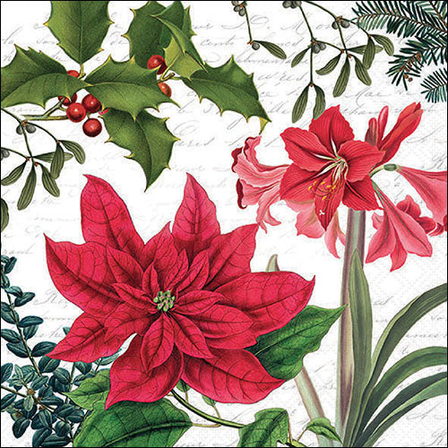 Decoupage Napkins 6.5"  (2pcs)- Christmas Plants