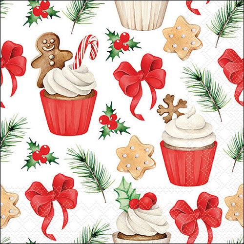 Decoupage Napkins 6.5"  (2pcs)- Christmas Sweets