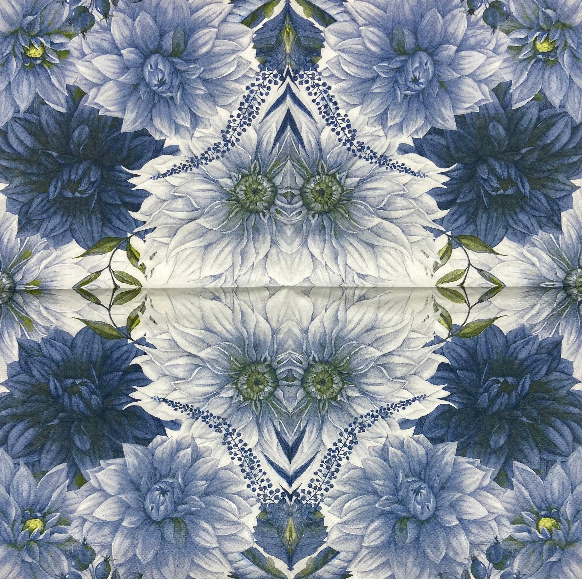 Decoupage Napkins 6.5" (2pcs)- Claudette NAVY