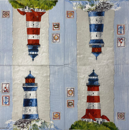 Decoupage Napkins 6.5"  (2pcs)- Coast