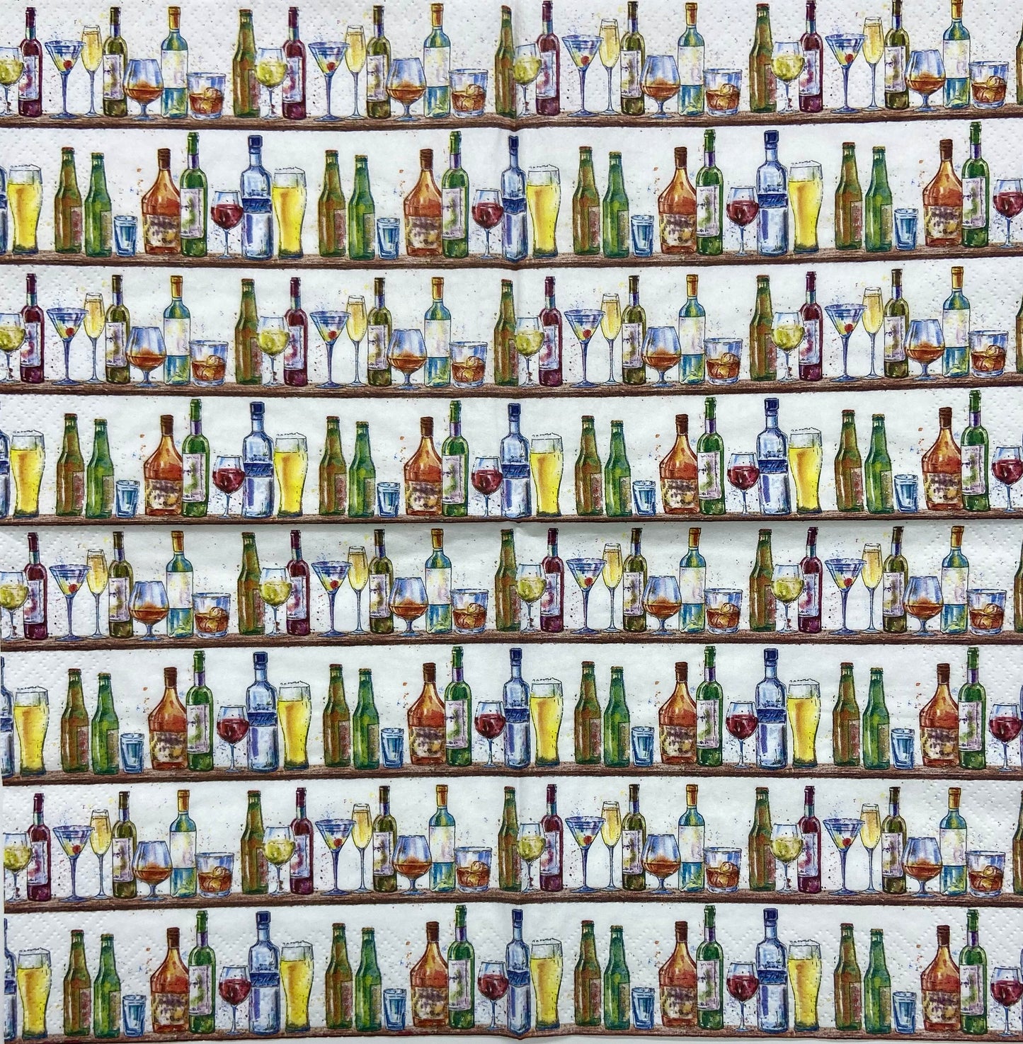 Decoupage Napkins 6.5" (2pcs)- Cocktail Bar
