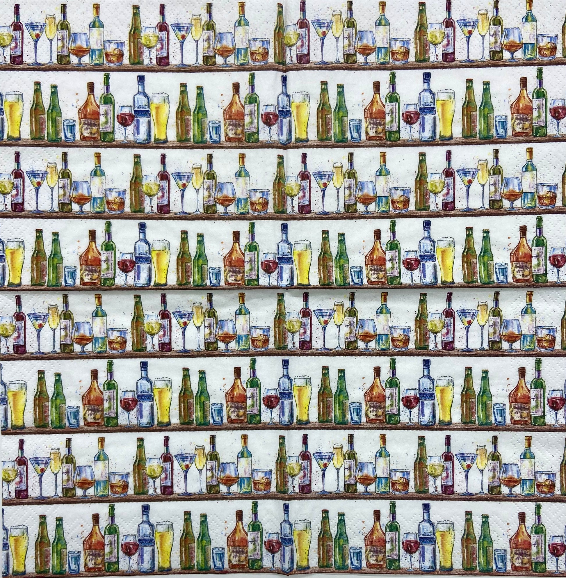 Decoupage Napkins 6.5" (2pcs)- Cocktail Bar