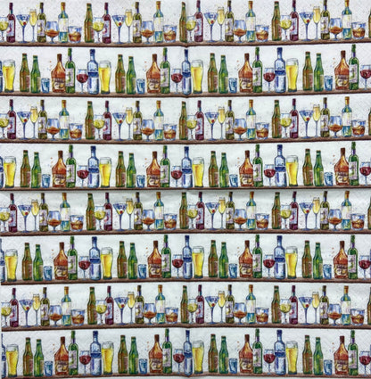 Decoupage Napkins 6.5" (2pcs)- Cocktail Bar