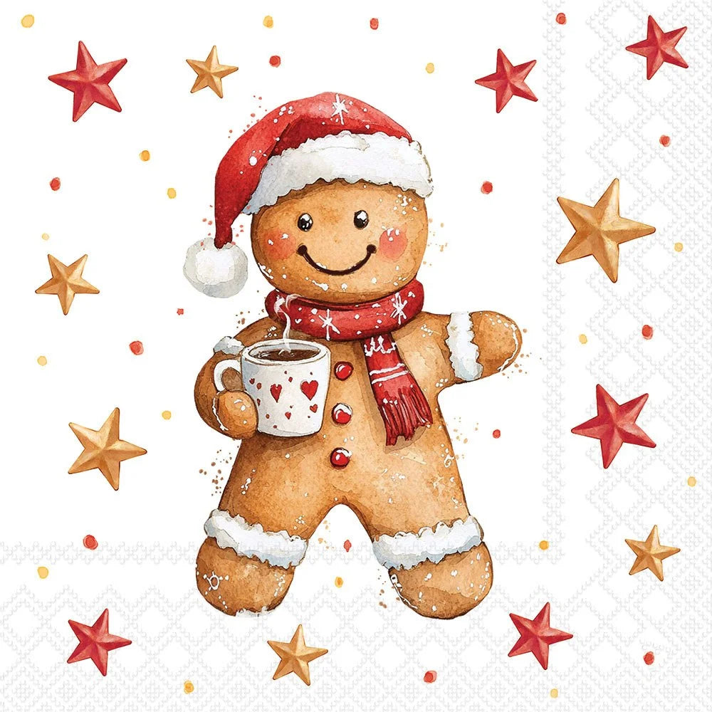 Decoupage Napkins 6.5" (2pcs)- Cocoa and Cookie