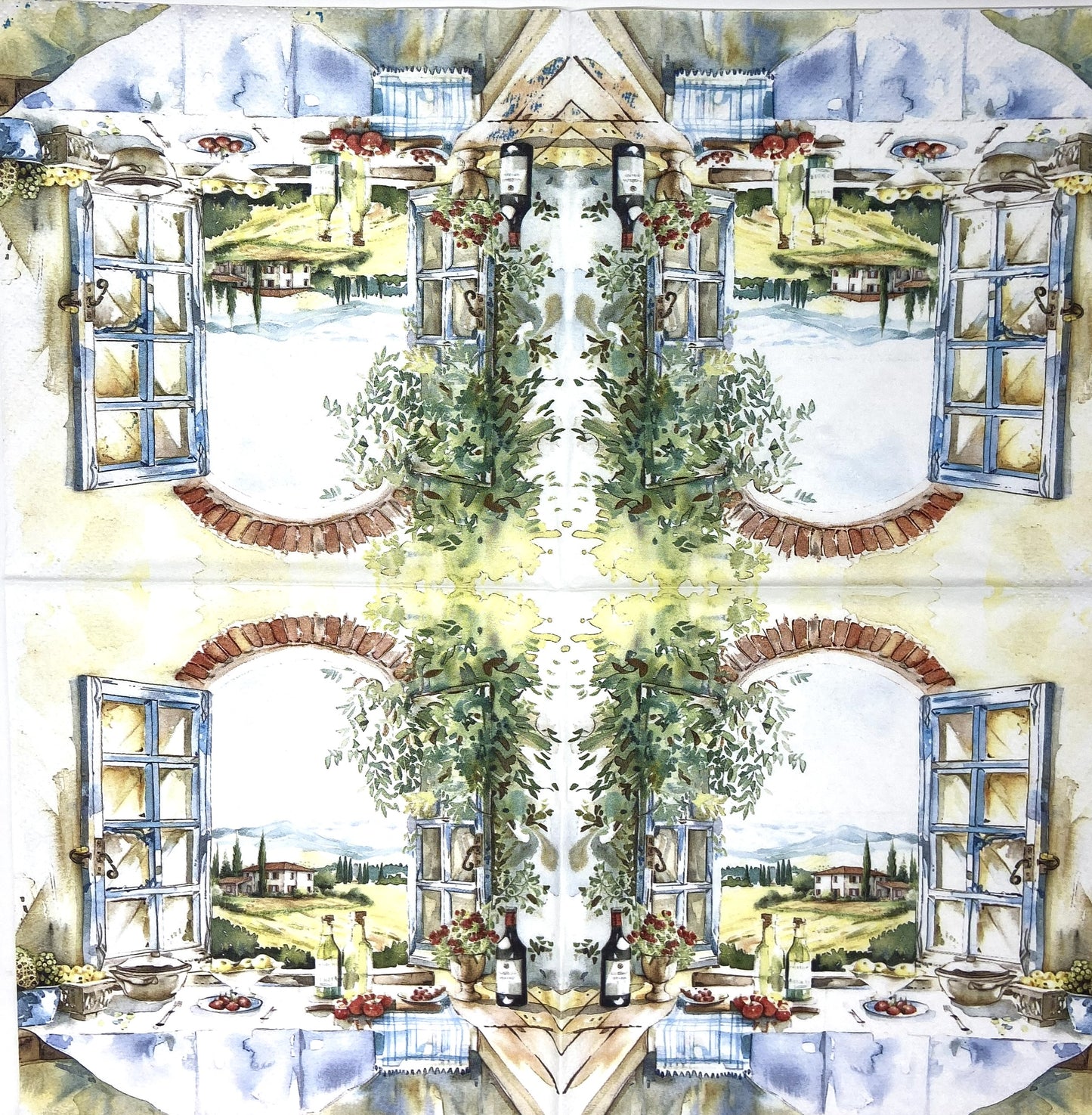 Decoupage Napkins 6.5"  (2pcs)- Cucina con Vista