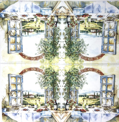 Decoupage Napkins 6.5"  (2pcs)- Cucina con Vista