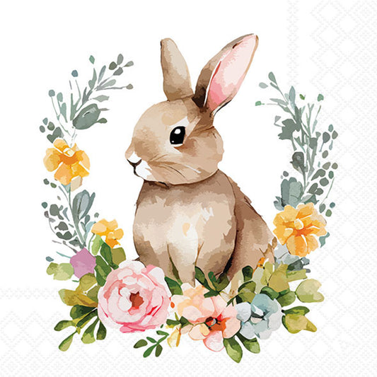 Decoupage Napkins 6.5" (2pcs)- Cute Easter Rabbit
