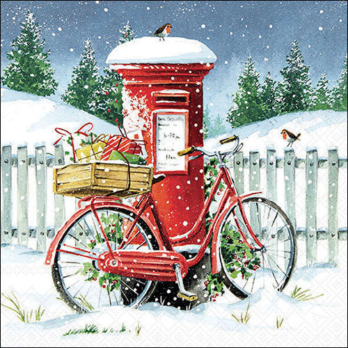 Decoupage Napkins 6.5"  (2pcs)- Delivery Bike