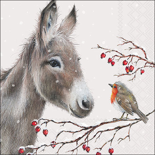 Decoupage Napkins 6.5"  (2pcs)- Donkey and Robin