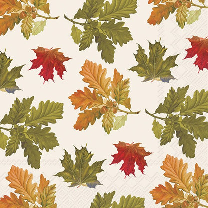 Decoupage Napkins 6.5" (2pcs)- Earthtone Leaves
