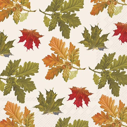 Decoupage Napkins 6.5" (2pcs)- Earthtone Leaves