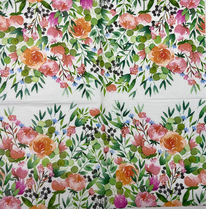 Decoupage Napkins 6.5"  (2pcs)- English Garden