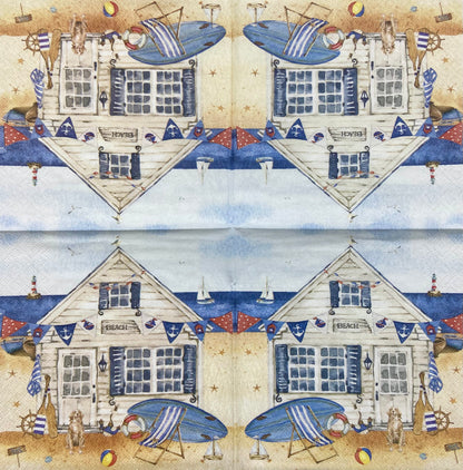 Decoupage Napkins 6.5" (2pcs)- Enjoy A Day By The Beach