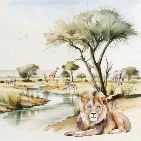Decoupage Napkins 6.5" (2pcs)- Etosha Park