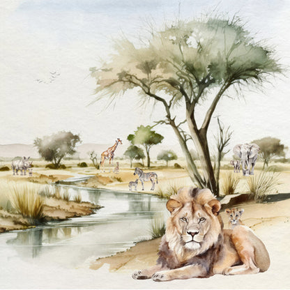 Decoupage Napkins 6.5" (2pcs)- Etosha Park