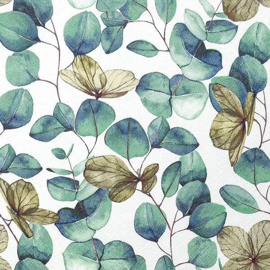 Decoupage Napkins 6.5" (2pcs)- Eucalyptus Leaves