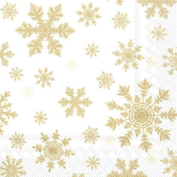 Decoupage Napkins 6.5" (2pcs)- Falling Snowflakes