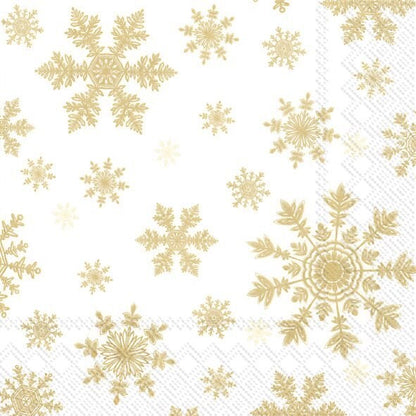 Decoupage Napkins 6.5" (2pcs)- Falling Snowflakes