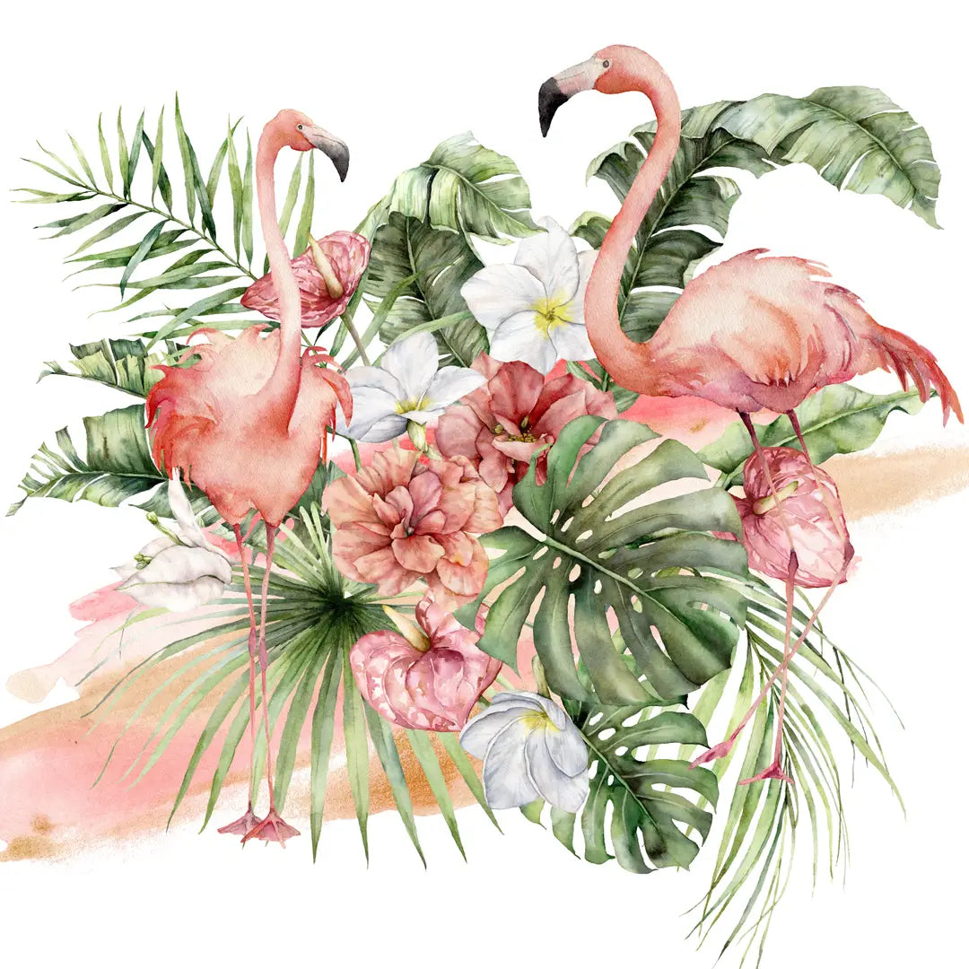 Decoupage Napkins 6.5" (2pcs)- Flamingo Paradise