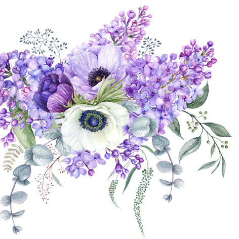 Decoupage Napkins 6.5" (2pcs)- Floraison Printaniére