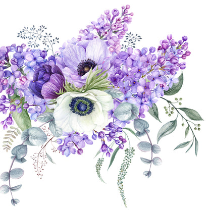 Decoupage Napkins 6.5" (2pcs)- Floraison Printaniére