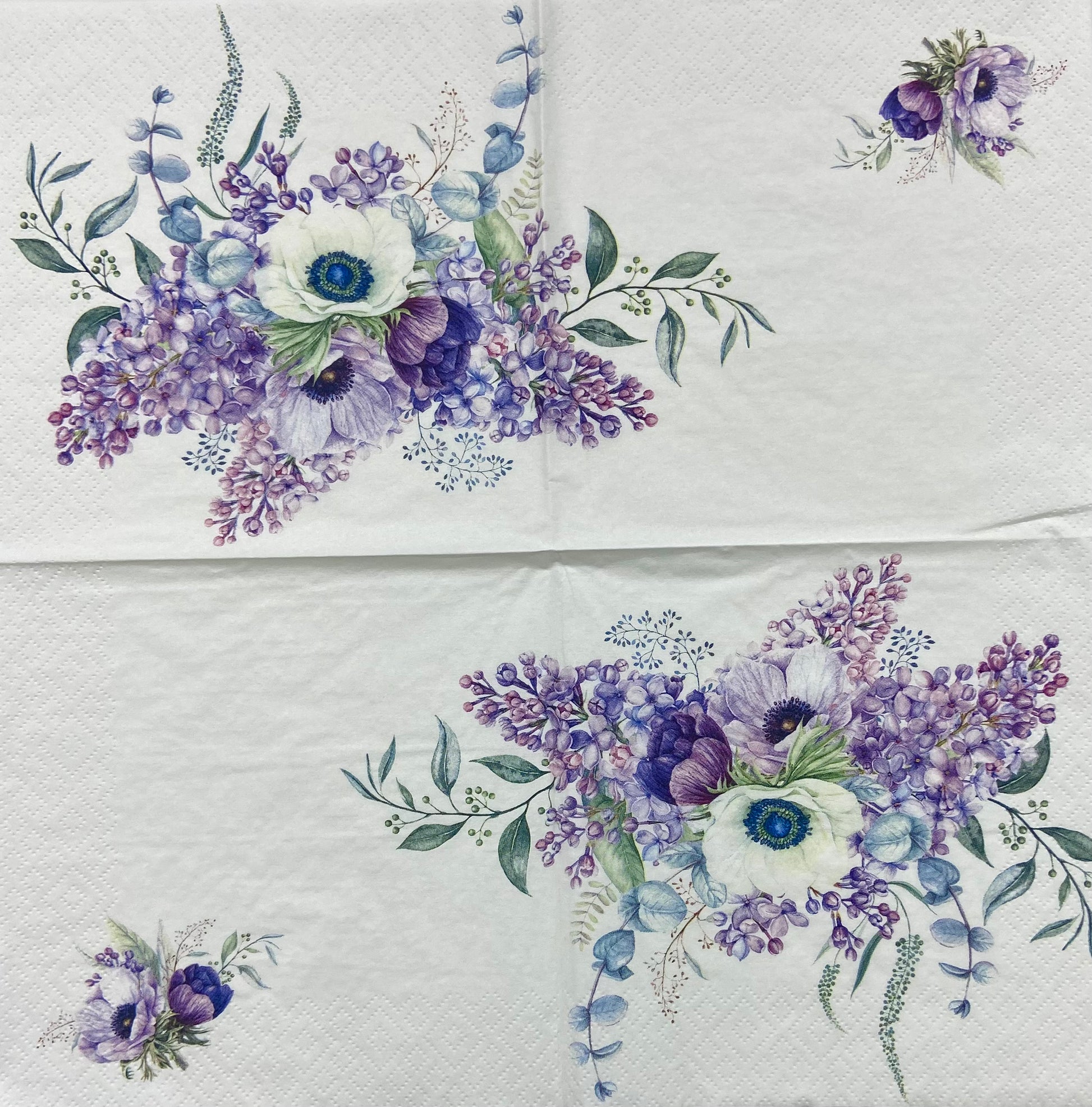Decoupage Napkins 6.5" (2pcs)- Floraison Printaniére