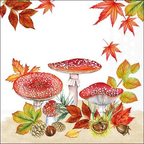Decoupage Napkins 6.5" (2pcs)- Fly Agaric Group
