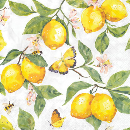 Decoupage Napkins 6.5" (2pcs)- Fresh Lemons