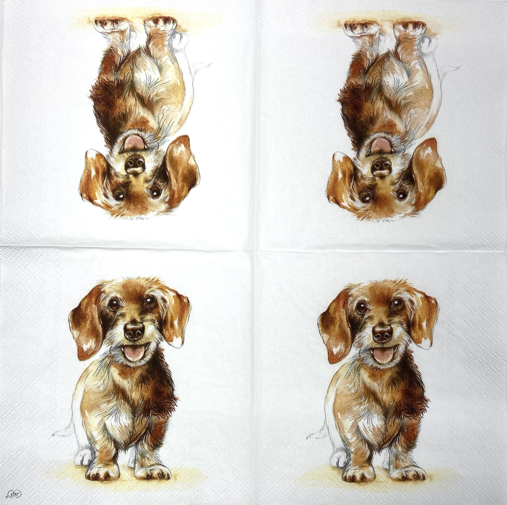 Decoupage Napkins 6.5" (2pcs)- Fritz