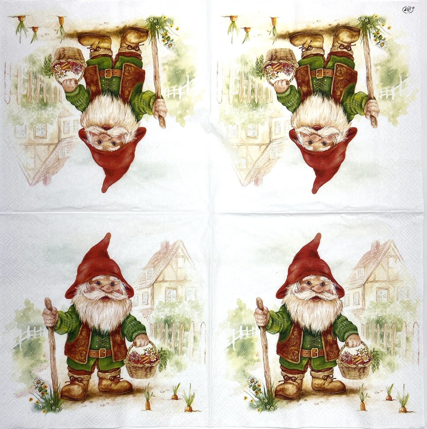 Decoupage Napkins 6.5" (2pcs)- Gilbert