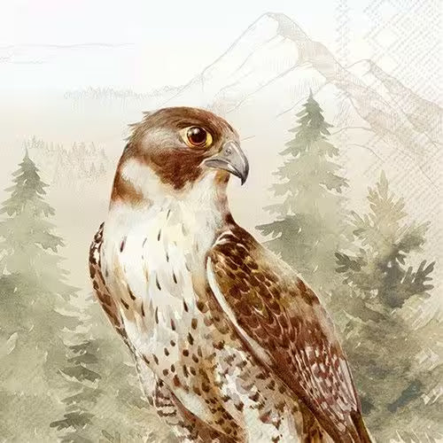 Decoupage Napkins 6.5" (2pcs)- Hawk