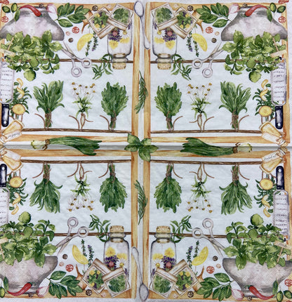 Decoupage Napkins 6.5" (2pcs)- Herbs & Spices