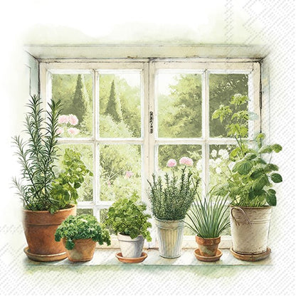 Decoupage Napkins 6.5" (2pcs)- Homegrown Herbs