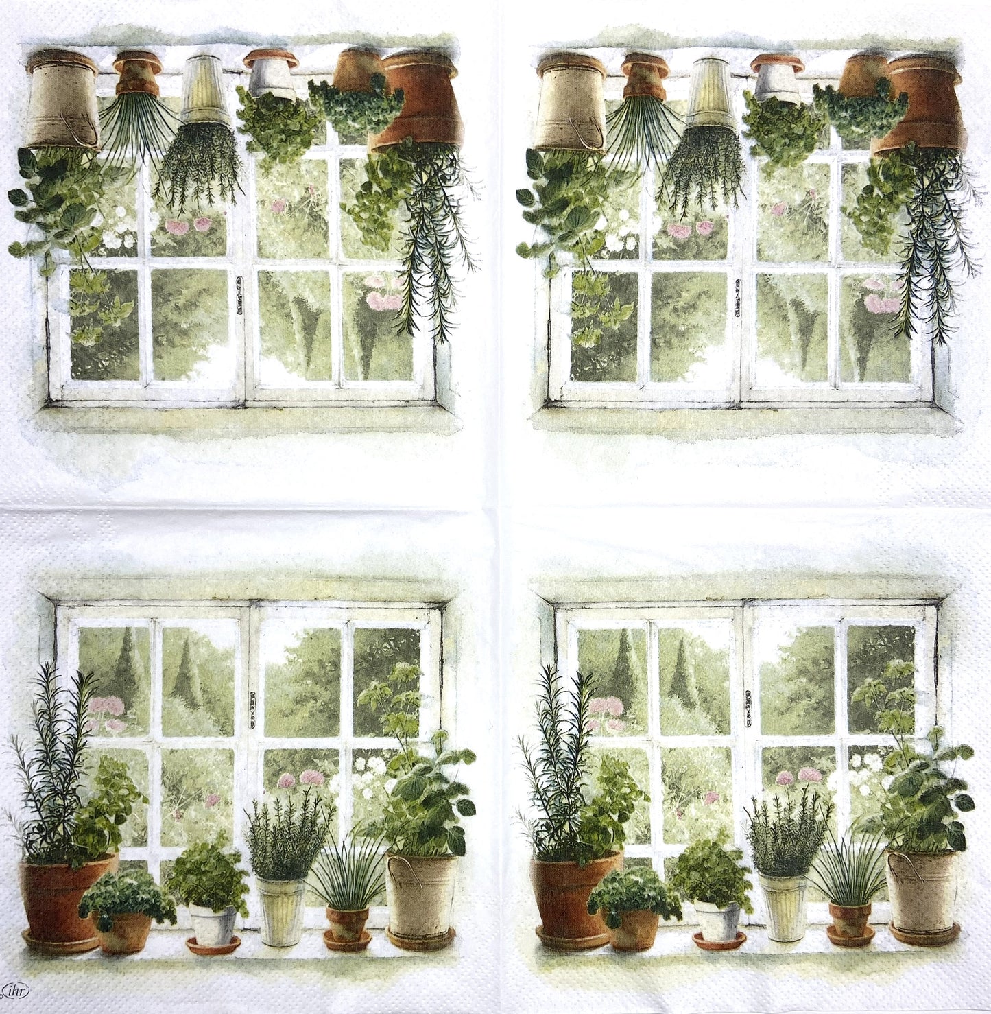 Decoupage Napkins 6.5" (2pcs)- Homegrown Herbs