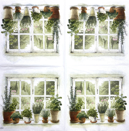 Decoupage Napkins 6.5" (2pcs)- Homegrown Herbs