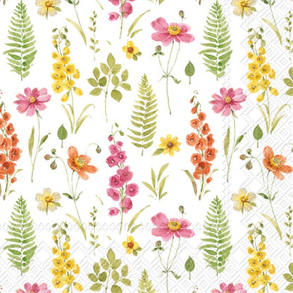 Decoupage Napkins 6.5" (2pcs)- Hop Into Flowers