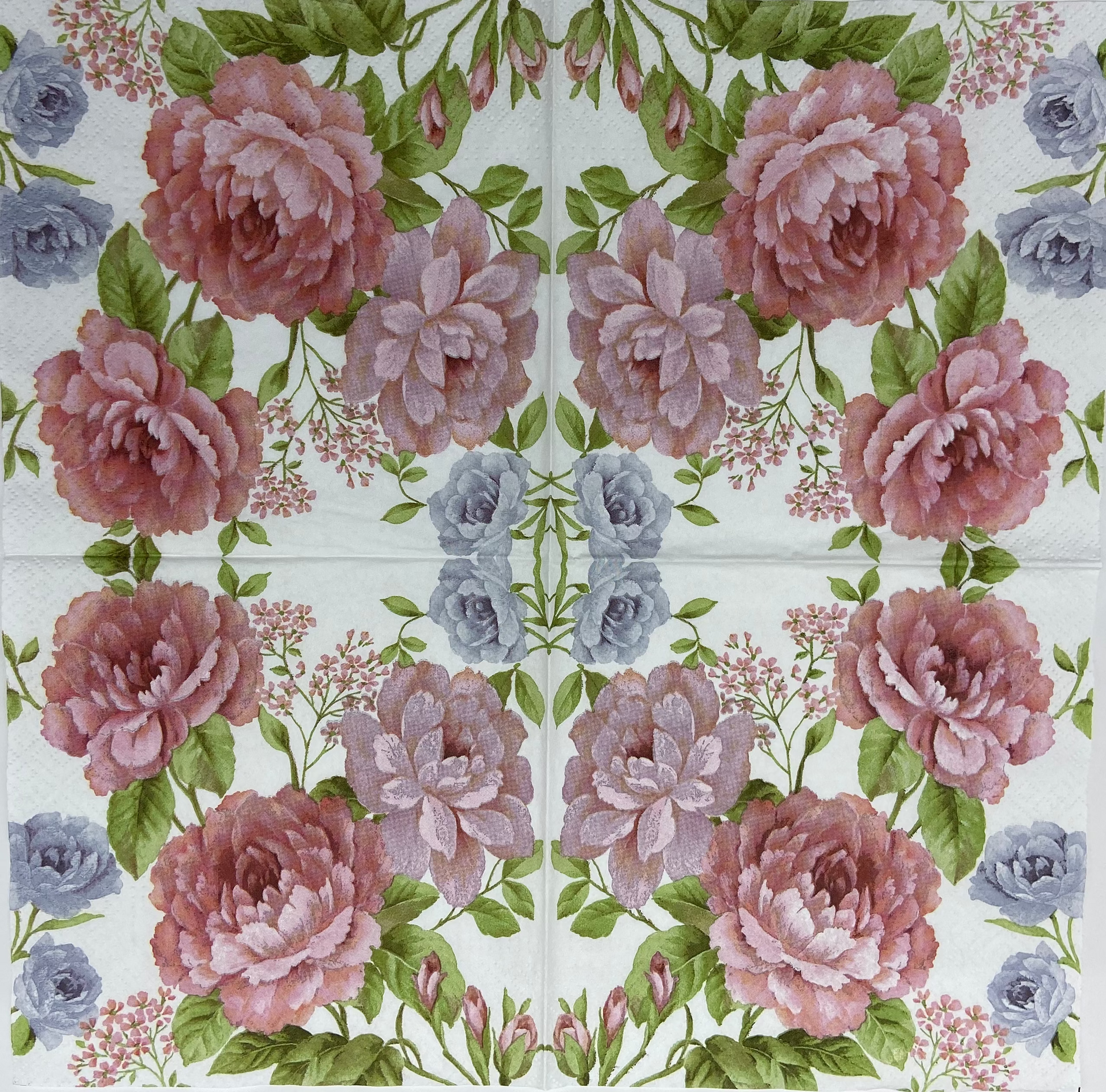 Decoupage Napkins 6.5" (2pcs)- Julietta Pink Peonies