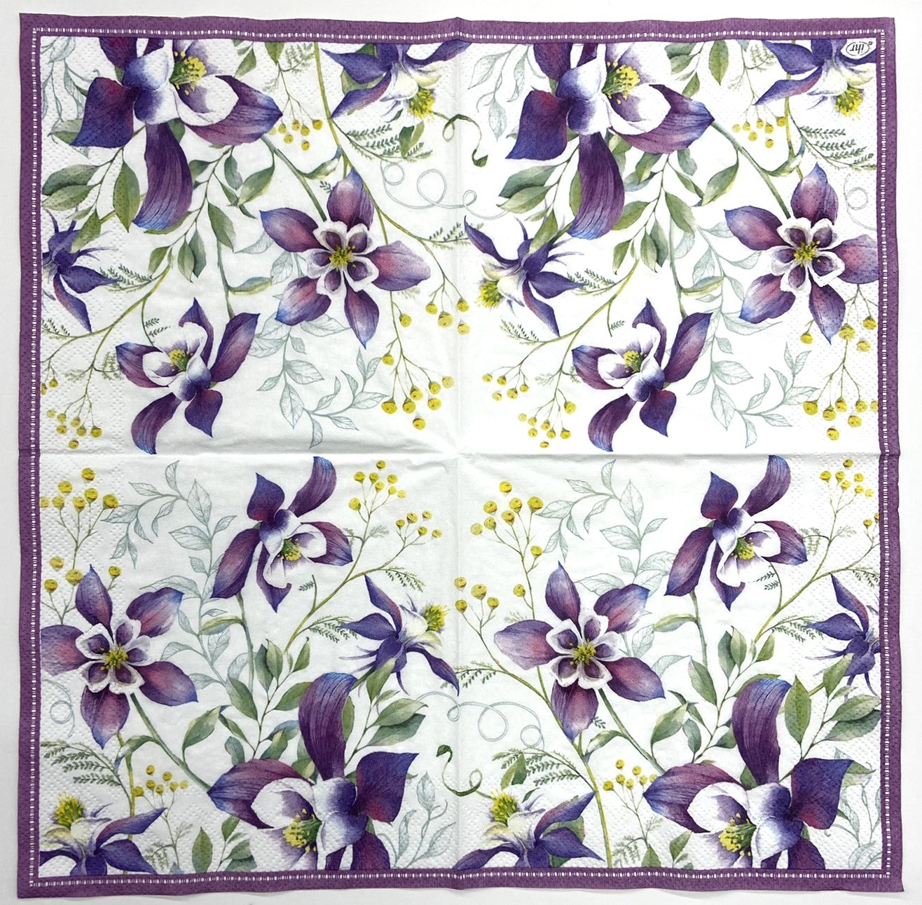 Decoupage Napkins 6.5"  (2pcs)- Lilac Summertime