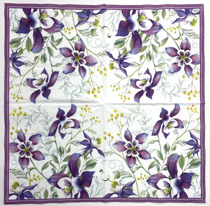 Decoupage Napkins 6.5"  (2pcs)- Lilac Summertime